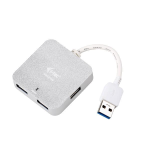 I-TEC METAL PASSIVE HUB 4 PORTE USB-A 3.2 GEN1 5 Gbps IN METALLO GRIGIO